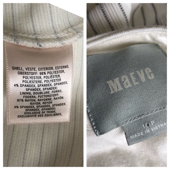 Anthropologies Maeve Cream Pinstriped Dress - Picture 8 of 8